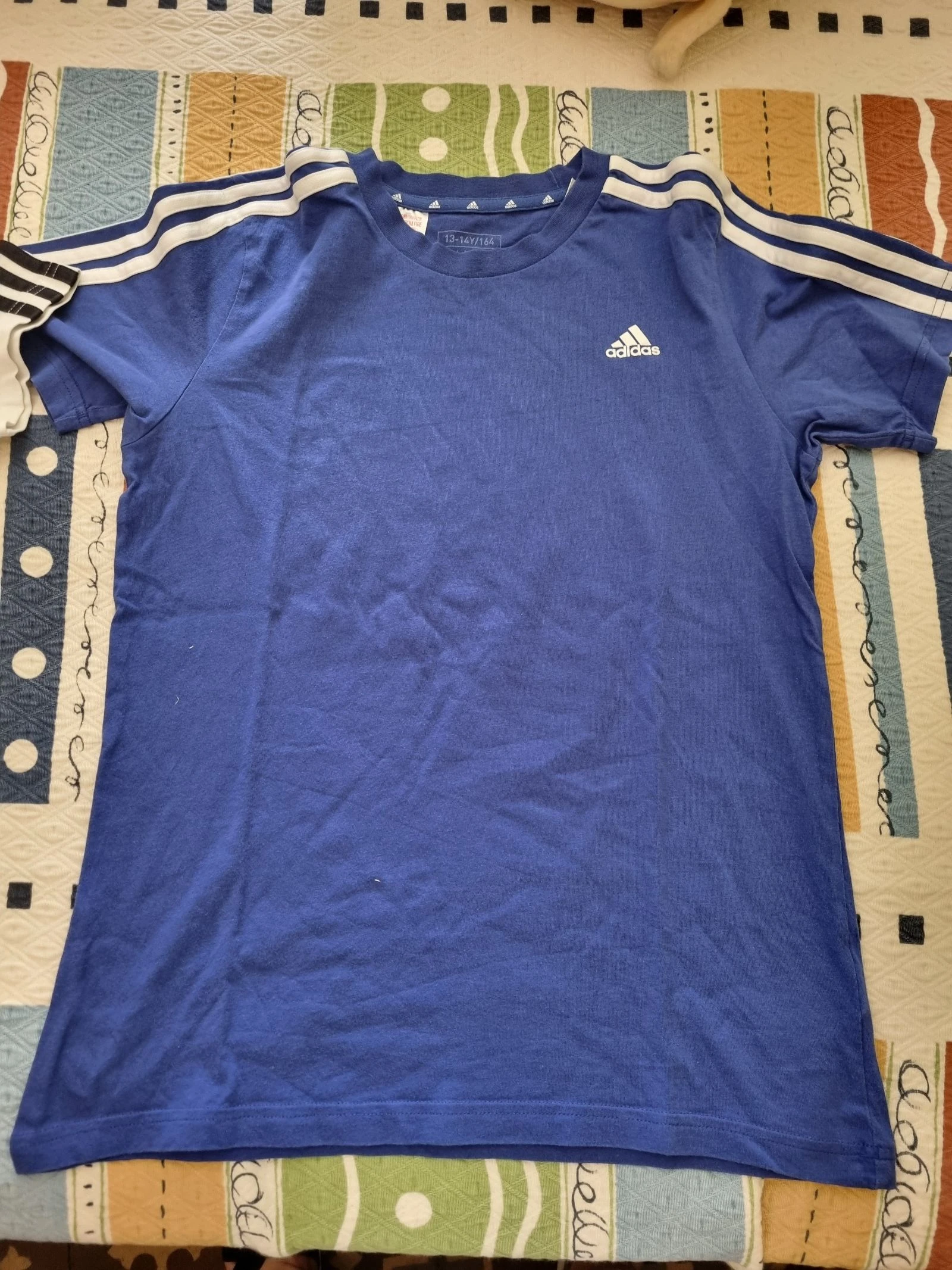 Camiseta Adidas azul niño talla 13-14